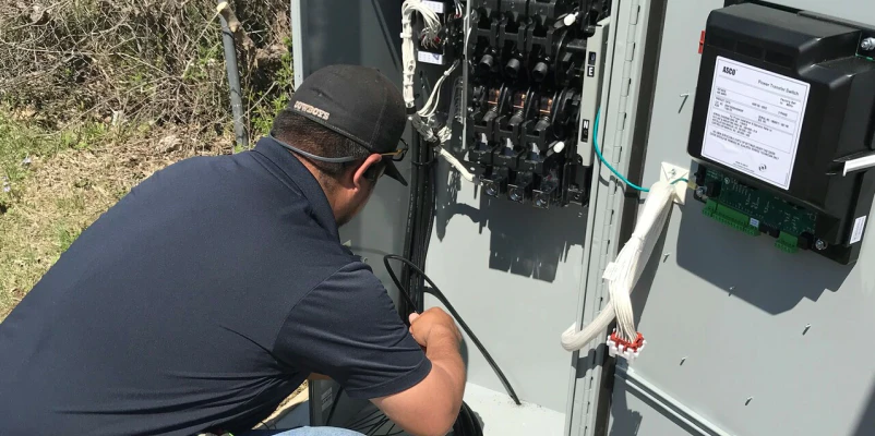 man working on generator repair fort worth tx
